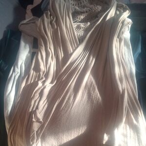 Wet Seal Cream Knit Hoodie